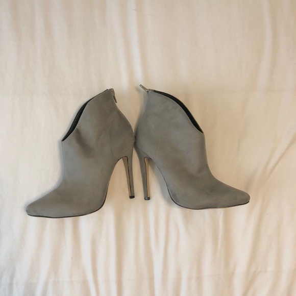 Suede High Heel Bootie - Picture 4 of 7